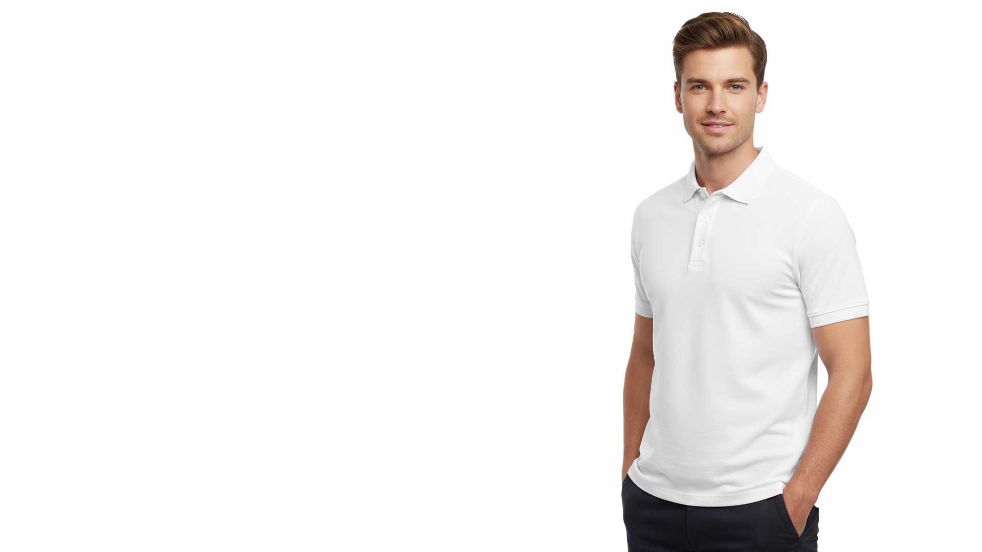 POLO CAMISERO BLANCO HERO